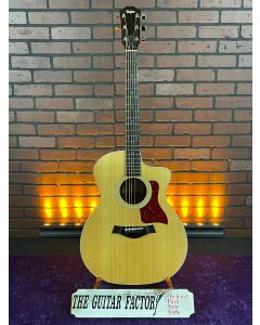 2018 Taylor 214ce-Koa Back and Sides Acoustic Electric Gloss Top Finish w/ Dlx Taylor Gig Bag SN0827