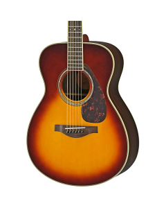 Yamaha L Series Rosewood Small Body Acoustic Guitar With Passive Pickup And Hard Bag; Brown Sunburst TGF33