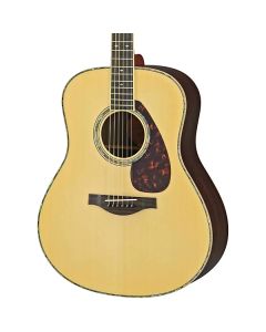 Yamaha L Series Rosewood Folk Acoustic Guitar With Passive Pickup With Hard Bag; Natural