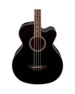 Takamine GB30CE BLK Venetian Style Cutaway Acoustic Electric Bass. Gloss Black