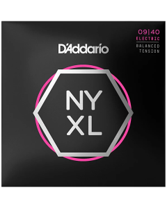 D'Addario NYXL0940BT NYXL Nickel Wound Electric Guitar Strings - .009-.040 Balanced Tension Super Light
