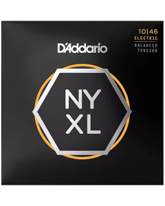 D'Addario NYXL1046BT Nickel Wound Electric Guitar Strings, Balanced Tension Regular Light, 10-46