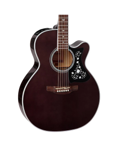 Takamine GN75CE TBK NEX Cutaway Acoustic Electric Guitar. Transparent Black