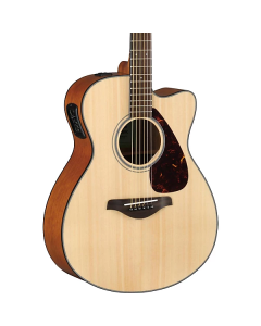 Yamaha FSX800C Small Body Acoustic-Electric Guitar, Natural TGF33