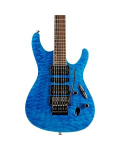 Ibanez S6570Q NBL Prestige Electric Guitar. Natural Blue with Case