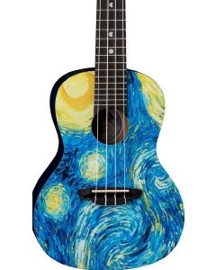 Luna Concert Ukulele w/Gigbag. Starry Night