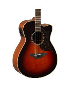 Yamaha Small Body Cutaway Acoustic Electric Guitar - Mahogany - Tobacco Brown Sunburst TGF33
