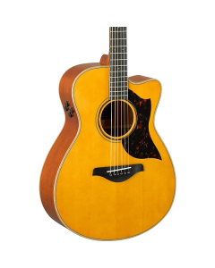 Yamaha Small Body Cutaway Acoustic Electric Guitar - Mahogany - Vintage Natural