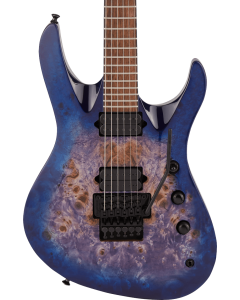 Jackson Pro Series Signature Chris Broderick Soloist Electric Guitar 6P, Laurel Fingerboard, Transparent Blue