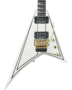 Jackson Pro Series Rhoads RR3 Electric Guitar. Ebony FB, Ivory with Black Pinstripes