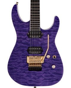 Jackson Pro Series Soloist SL2Q MAH Electric Guitar. Ebony Fingerboard, Transparent Purple