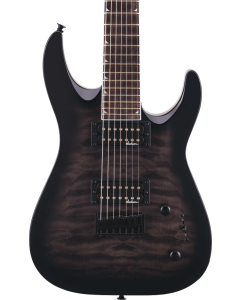 Jackson JS Series Dinky Arch Top JS22Q-7 DKA HT Electric Guitar. Amaranth Fingerboard, Transparent Black Burst
