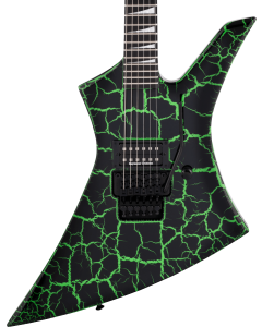 Jackson Pro Series Signature Brandon Ellis Kelly Electric Guitar. Ebony Fingerboard, Green Crackle TGF33