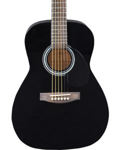 Jay Turser JJ43-PAK-BK-A Jay Jr Series 3/4 Size Dreadnought Acoustic Guitar Pack. Black