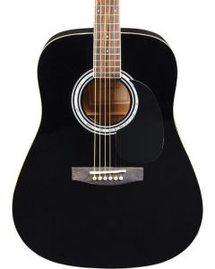 Jay Turser JJ45-PAK-BK-A Jay Jr Series 3/4 Size Dreadnought Acoustic Guitar Pack. Black
