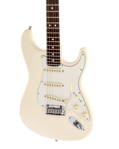 Fender Jeff Beck Stratocaster Electric Guitar. Rosewood FB, Olympic White