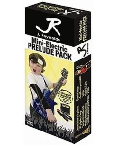 J Reynolds JRPKLPSBL Mini Electric Guitar Pack. Sparkle Blue