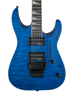 Jackson JS Series Dinky Arch Top JS32Q DKA Electric Guitar. Amaranth FB, Transparent Blue