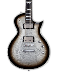 ESP Eclipse Custom Electric Guitar. Silver Liquid Metal Burst