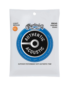 Martin MA545 Phosphor Bronze Light/Medium Acoustic Guitar Strings 12.5-55
