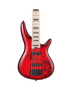 Ibanez ANB205 TWB Adam Nitti Signature 5 String Electric Bass. Transparent Wine Red Burst with Case