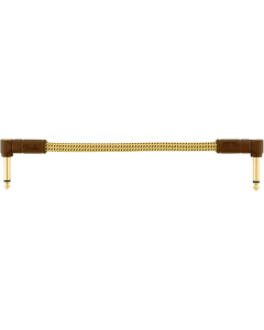 Fender Deluxe Series Patch Cables (Bowl of 20), Angle/Angle, 6", Tweed