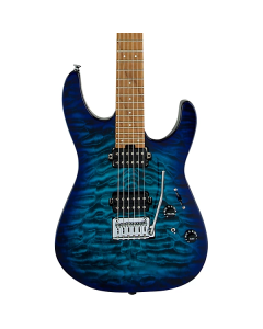Charvel Pro-Mod Plus DK24 Electric Guitar. HH 2PT EB QM, Ebony Fingerboard, Chlorine Burst