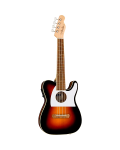 Fender Fullerton Tele Ukulele, Walnut Fingerboard, White Pickguard, 2-Color Sunburst TGF33