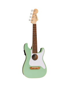 Fender Fullerton Strat Ukulele, Walnut Fingerboard, White Pickguard, Surf Green TGF33