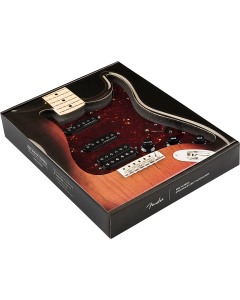 Fender Pre-Wired Strat Pickguard, Shawbucker Bridge/Gen 4 Noiseless Neck/Middle HSS, Tortoise Shell 11 Hole PG