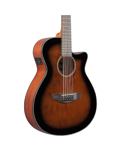 Ibanez AEG5012DVH 12-String Acoustic-Electric Guitar Dark Violin Sunburst TGF33