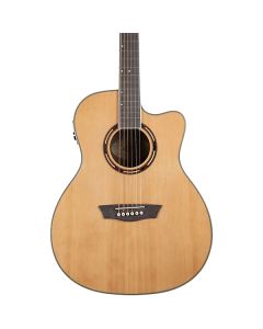 Washburn AG70CEK Apprentice Spruce/Walnut Acoustic-Electric Guitar W/Case TGF33