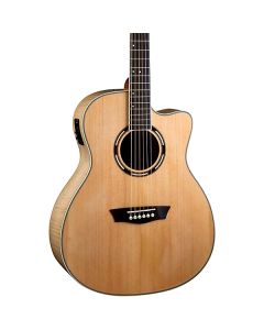 Washburn AG40CEK Grand Auditorium Spruce Top Acoustic Electric Guitar & Case TGF33