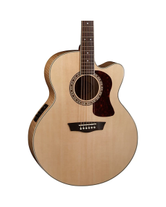 Washburn HJ40SCE Heritage 40 Series Jumbo Acoustic Electric Guitar TGF33