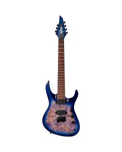 Jackson Pro Series Signature Chris Broderick Soloist Electric Guitar HT7P, Laurel Fingerboard, Transparent Blue