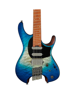 Ibanez Quest series QX54QMBSM Headless Electric Guitar Blue Sphere Burst Flat TGF33