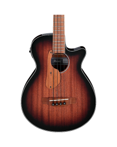 Ibanez AEG Series AEGB24E Acoustic Electric Bass Guitar Mahogany Sunburst High Gloss