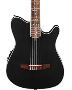 Ibanez TOD10NTKF Tim Henson Signature Nylon Acoustic-Electric Guitar - Transparent Black Flat TGF33