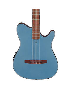 Ibanez FRH10NIBF Thinline Nylon Acoustic-Electric Guitar Indigo Blue Metallic Flat TGF33