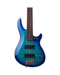 Schecter C-5 Plus Electric Bass. Ocean Blue Burst