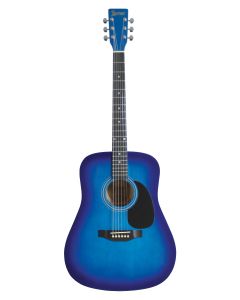 Lauren LA125BL Dreadnought Acoustic Guitar. Blue