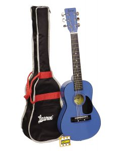 Lauren LAPKMBL 30in Acoustic Guitar Package. Blue