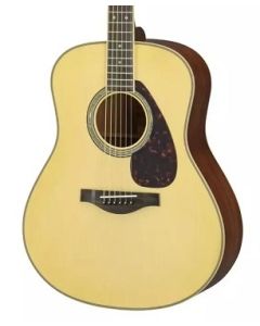 Yamaha L Series Mahogany Folk Acoustic Guitar With Passive Pickup With Hard Bag; Natural