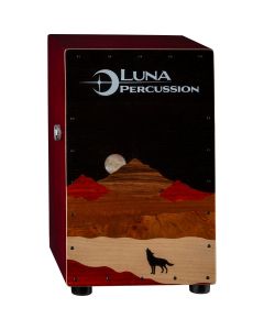 Luna Guitars Vista Wolf Cajon with Bag