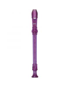 Lauren LRECPU 3 Piece Soprano Recorder Purple