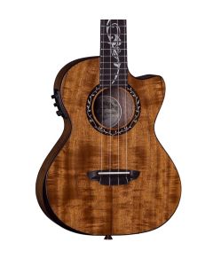 Luna UKE VINYARD KOA T Acoustic Electric Tenor Ukulele. Koa Bevel