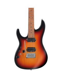 Ibanez AZ2402L TFF Prestige Left Handed Electric Guitar. Tri Fade Burst Flat with Case