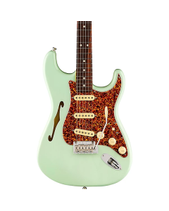 Fender American Professional II Stratocaster Thinline Electric Guitar. Rosewood Fingerboard, Transparent Surf Green TGF33