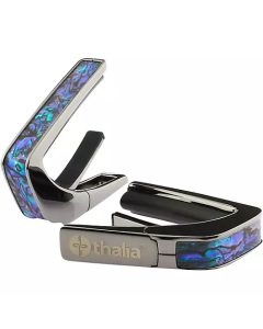Thalia TH-CB200-BA Capo Black Chrome with Blue Abalone Inlay