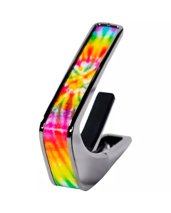 Thalia Deluxe Series Black Chrome Finish Guitar Capo, Pearl Tie-Dye